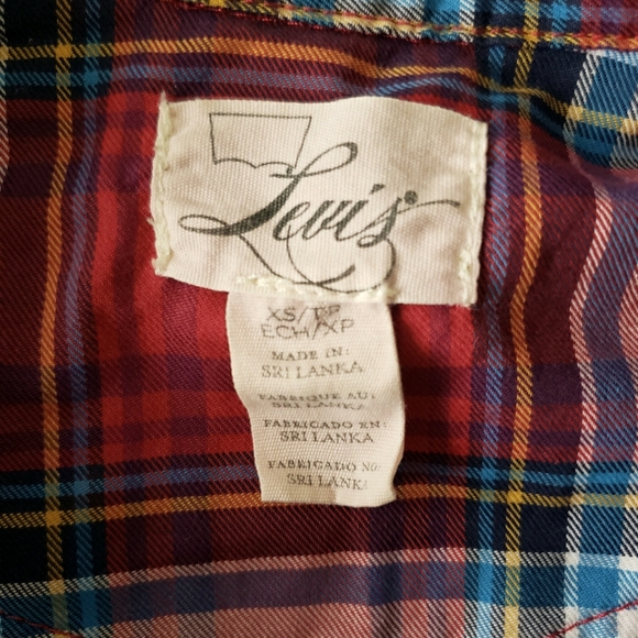 Levi's Plaid Western Button Up - Red 🌶 - Picture 6 of 8